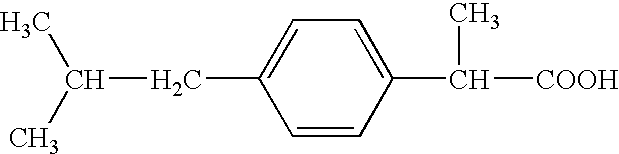 Pharmaceutical composition of 2-(4-isobutylphenyl) propionic acid