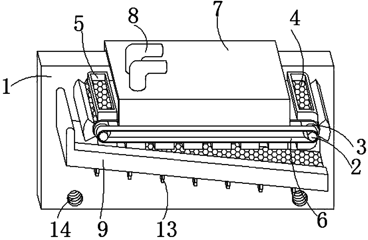 Ceramic refractory fiber paper boundary material degumming device