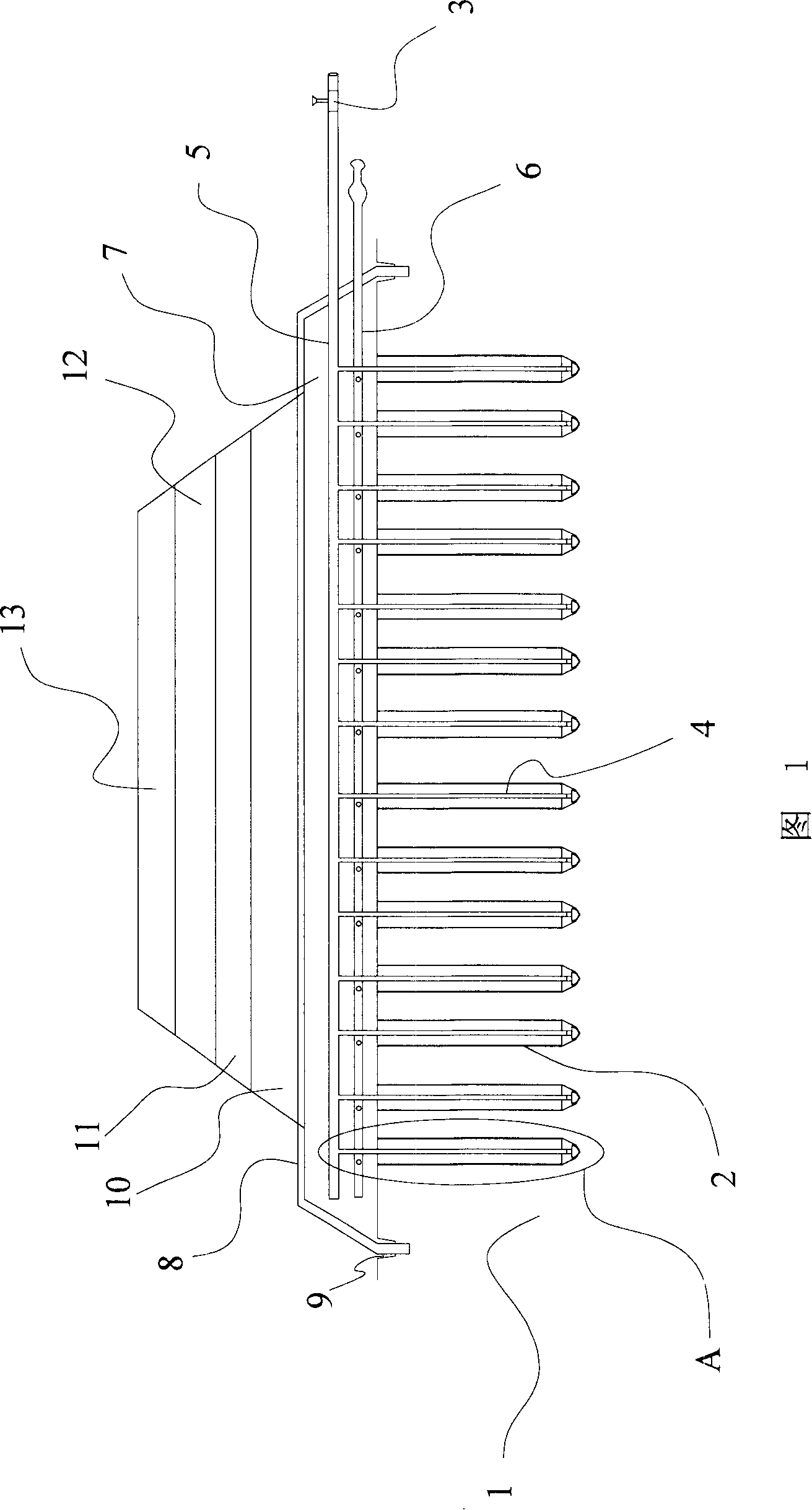 Air flow filling and sucking type foundation draining method