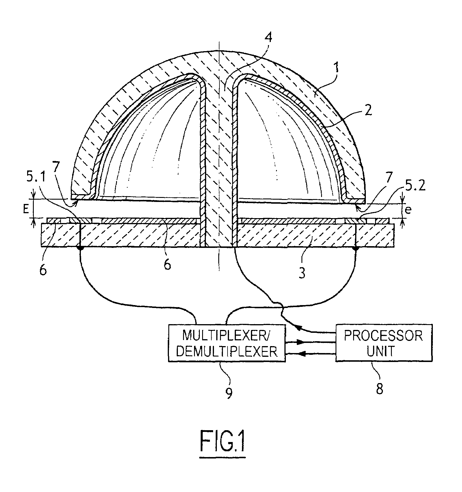 Method of compensating anisotropy in a vibrating-bell inertial rotation sensor