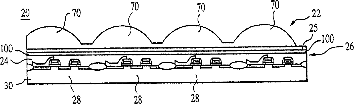 Color filter imaging array and method of formation