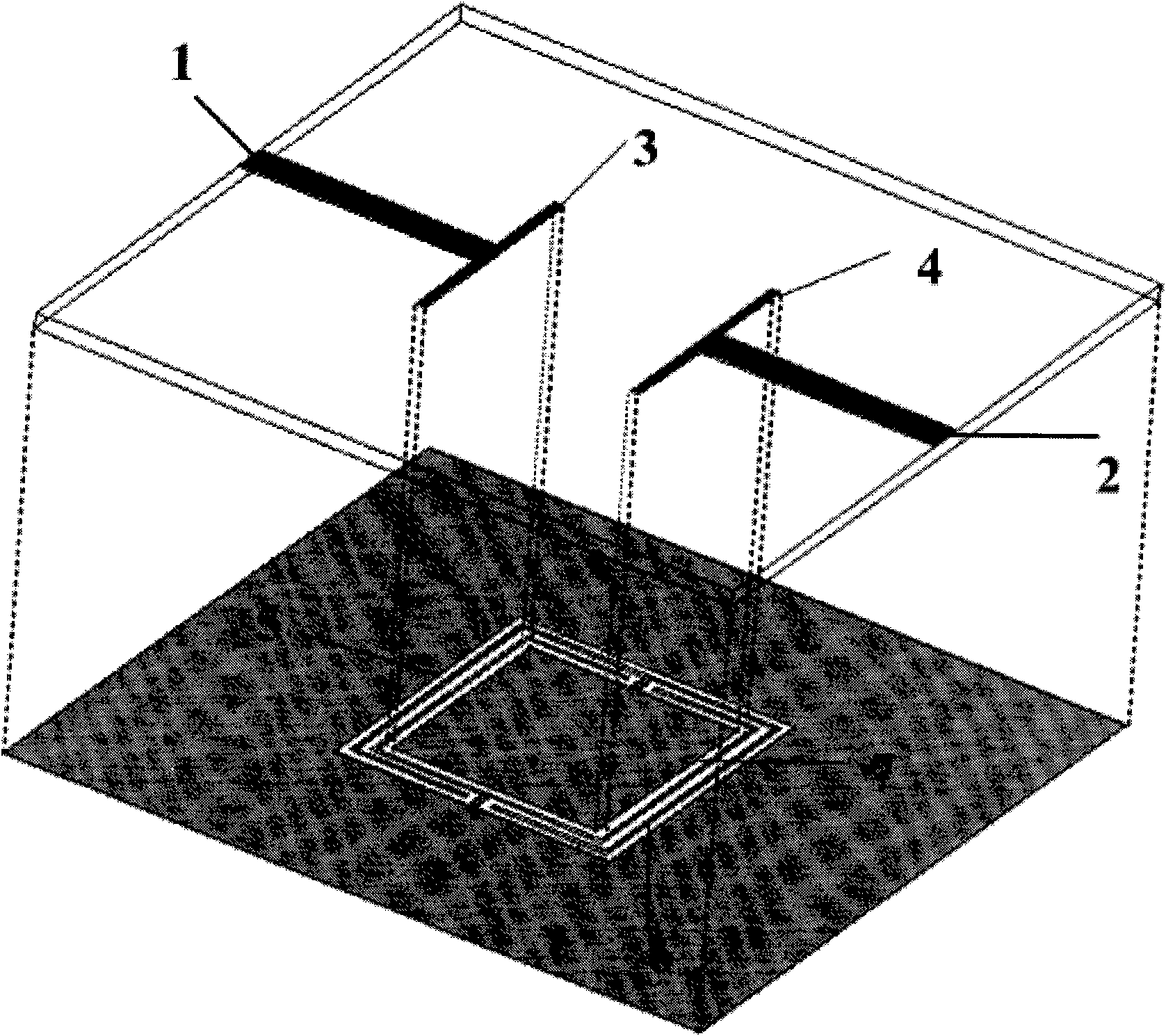 Bent dual-band bandpass filter applying defected ground level waveguide technology