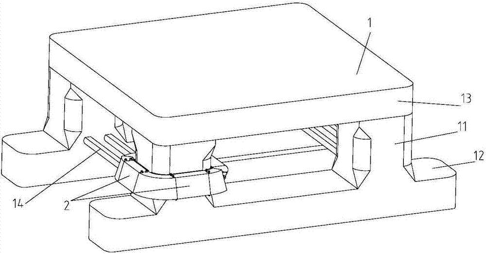 Combined pontoon anti-collision device for ultra-deep water drilling platforms