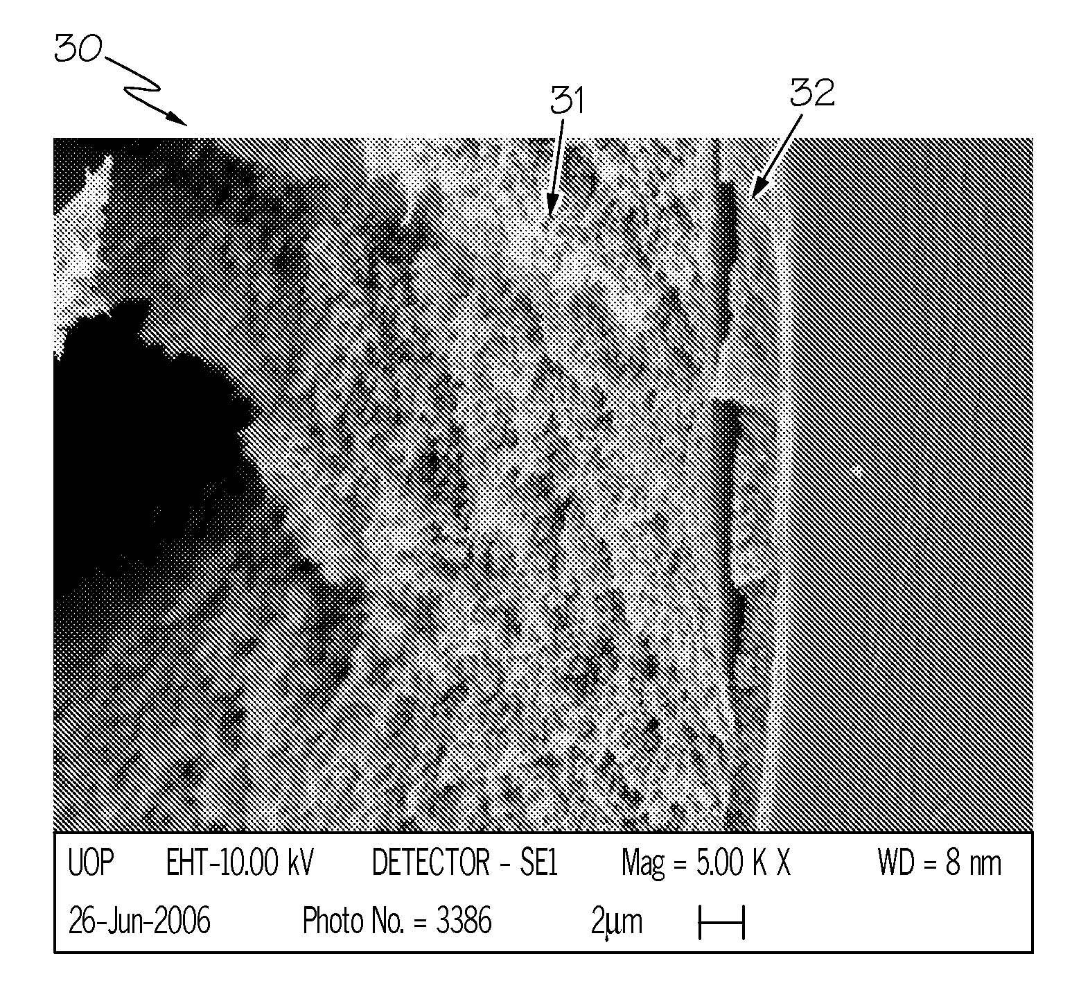 Photo-crosslinked gas selective membranes as part of thin film composite hollow fiber membranes