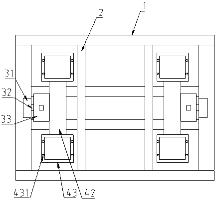 Glass cutting location supporting platform