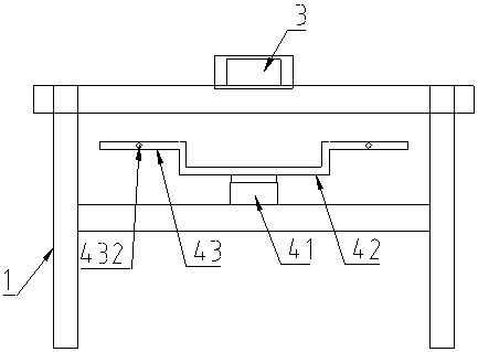 Glass cutting location supporting platform