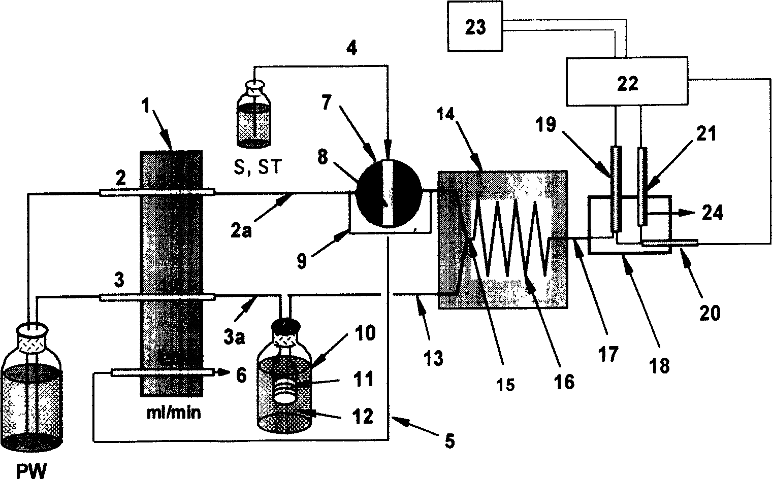 Trace quantity sodium ion automatic rapid determination method and apparatus