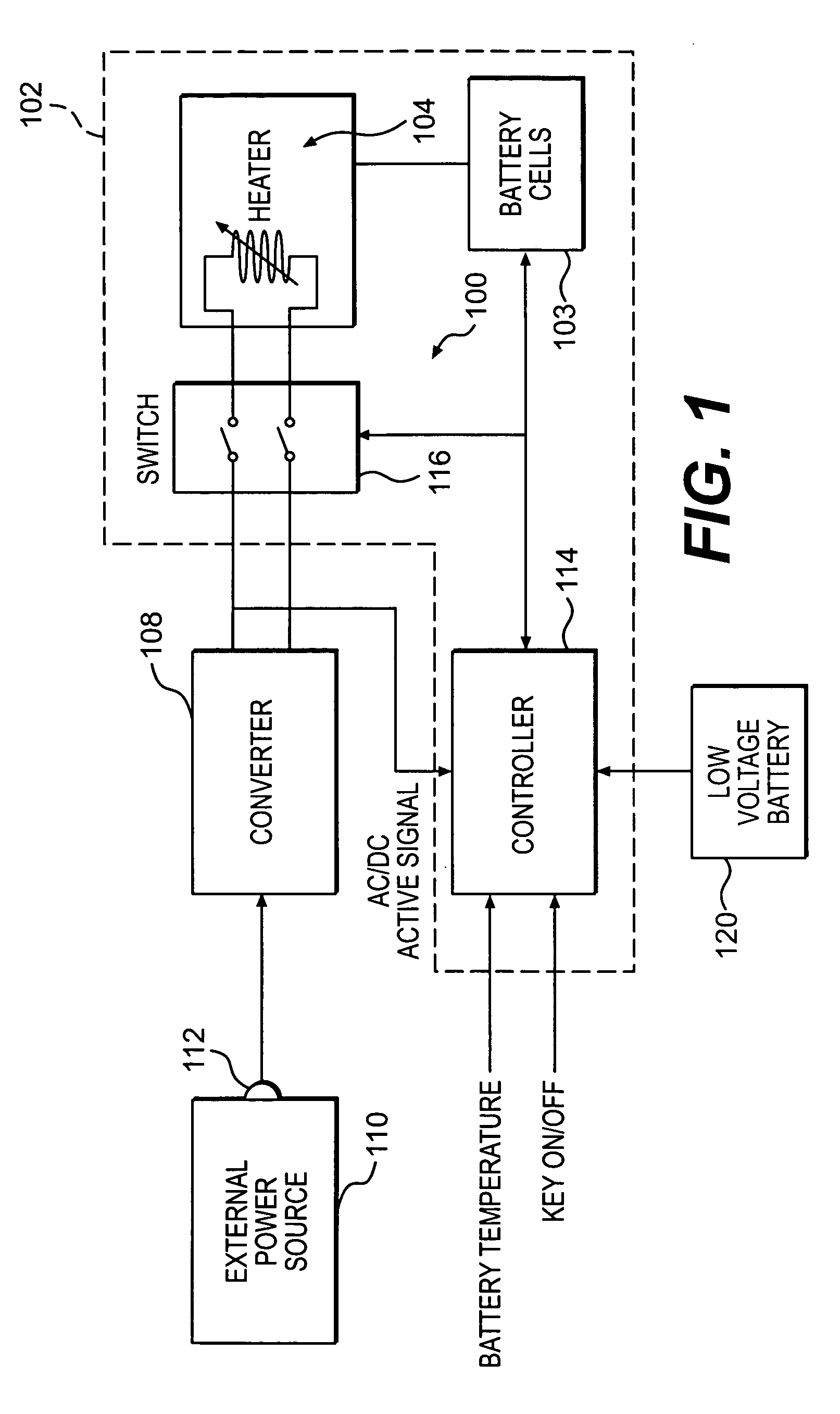 Electrical storage device heater for vehicle