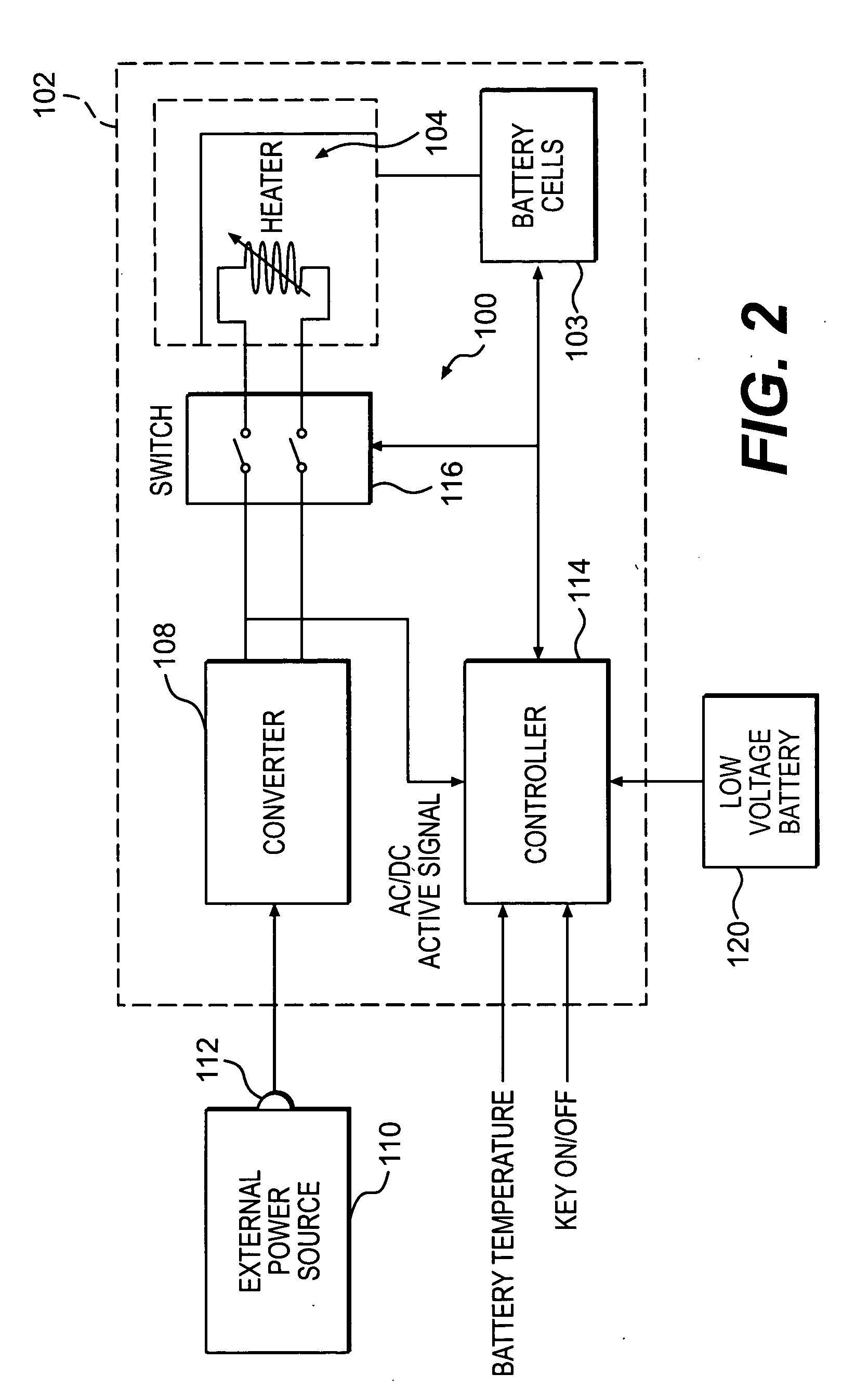 Electrical storage device heater for vehicle