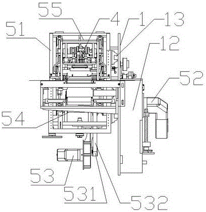 Eccentric reciprocating type press-fitting cutting packaging device and packaging machine adopting device