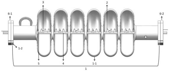 Electromagnetic induction structure for locally heating tin source in superconducting cavity