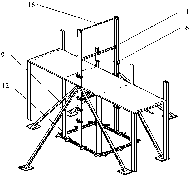 Mobile assembly type drop hammer impact test device and mounting method