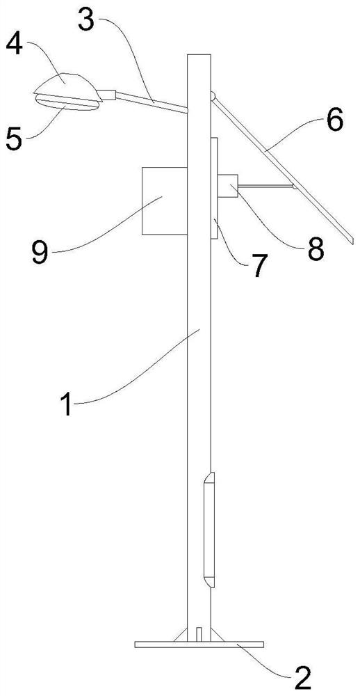 Environment-friendly and energy-saving street lamp