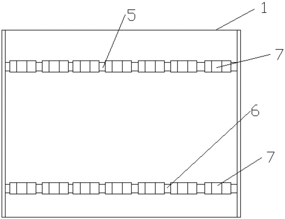 Construction material supporting device