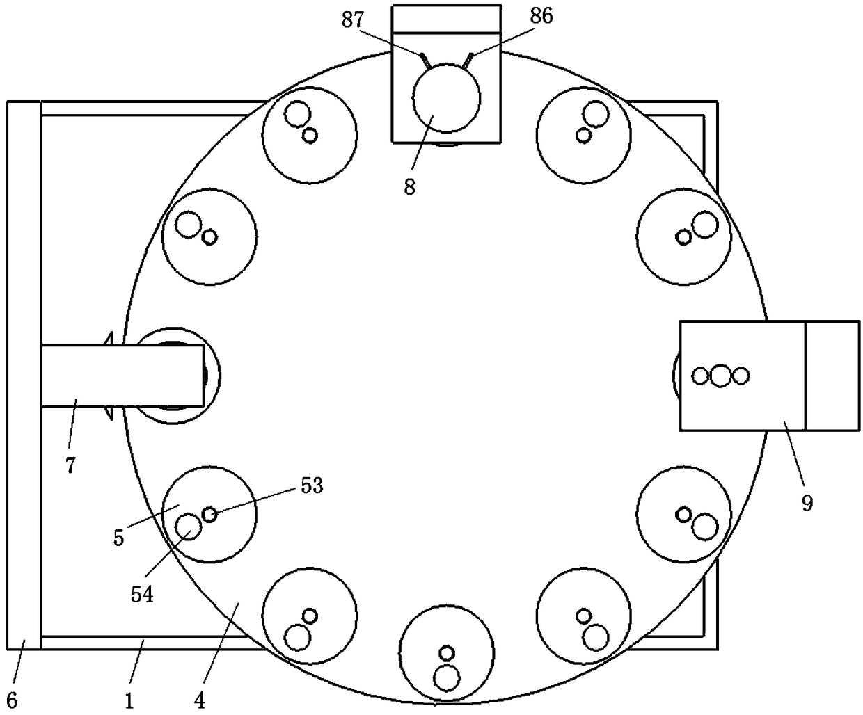 Welding equipment with smearing mechanism for exhaust pipes of upper shells of air-conditioning compressors