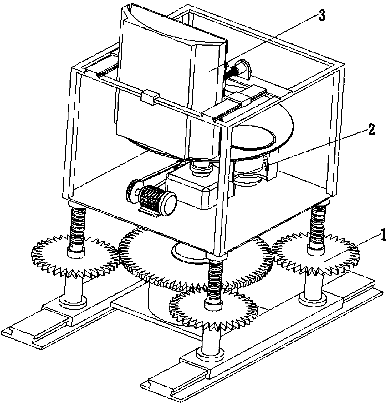 A kudzu root slicer