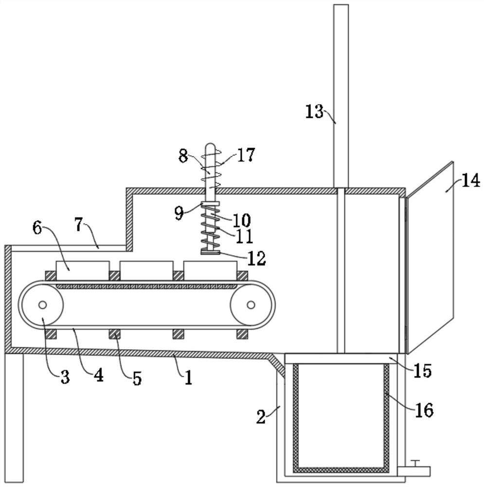 Puncture discharge equipment for new energy automobile lithium battery recycling