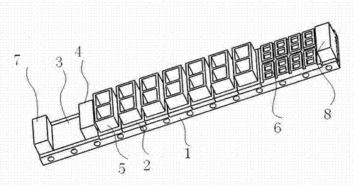 Stereoscopic lamp type construction conveying vehicle license plate