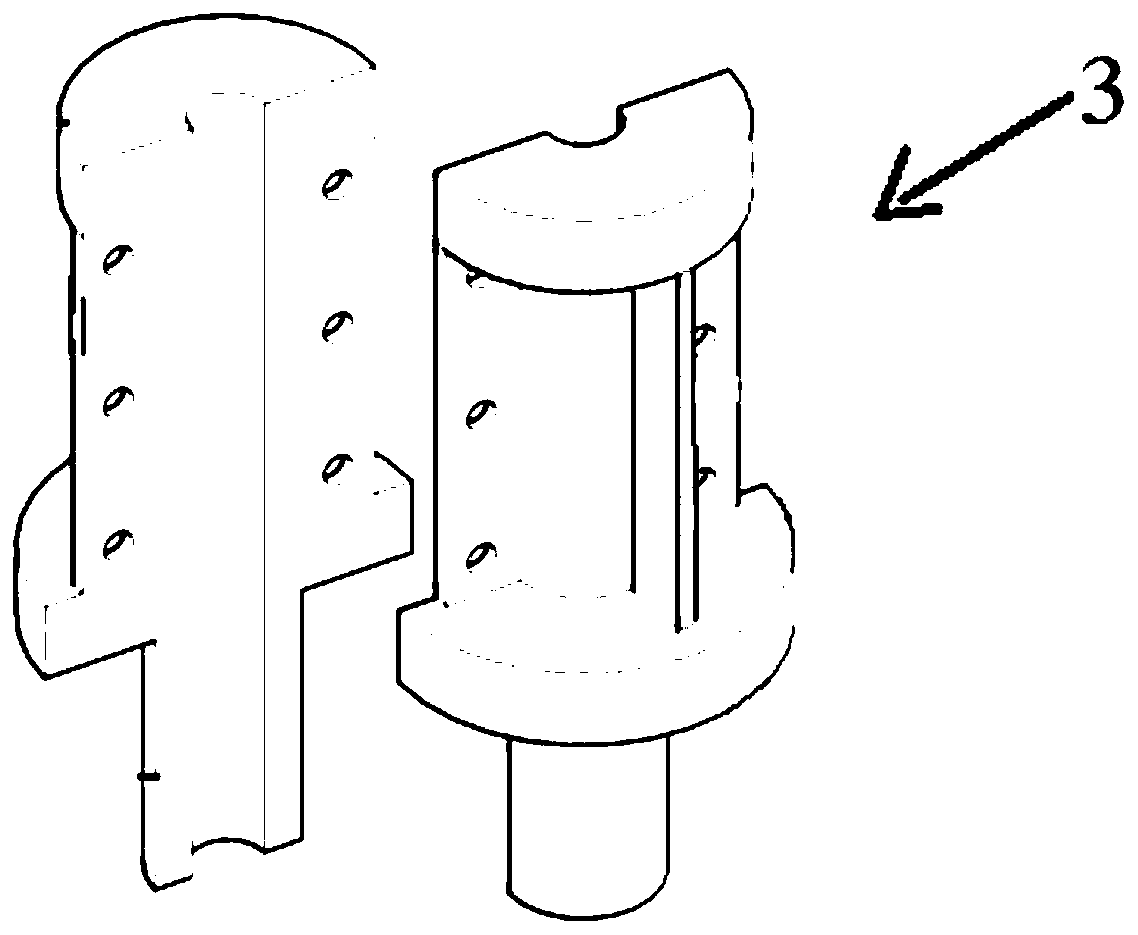 High-strength steel bar anchoring device and implementation method thereof