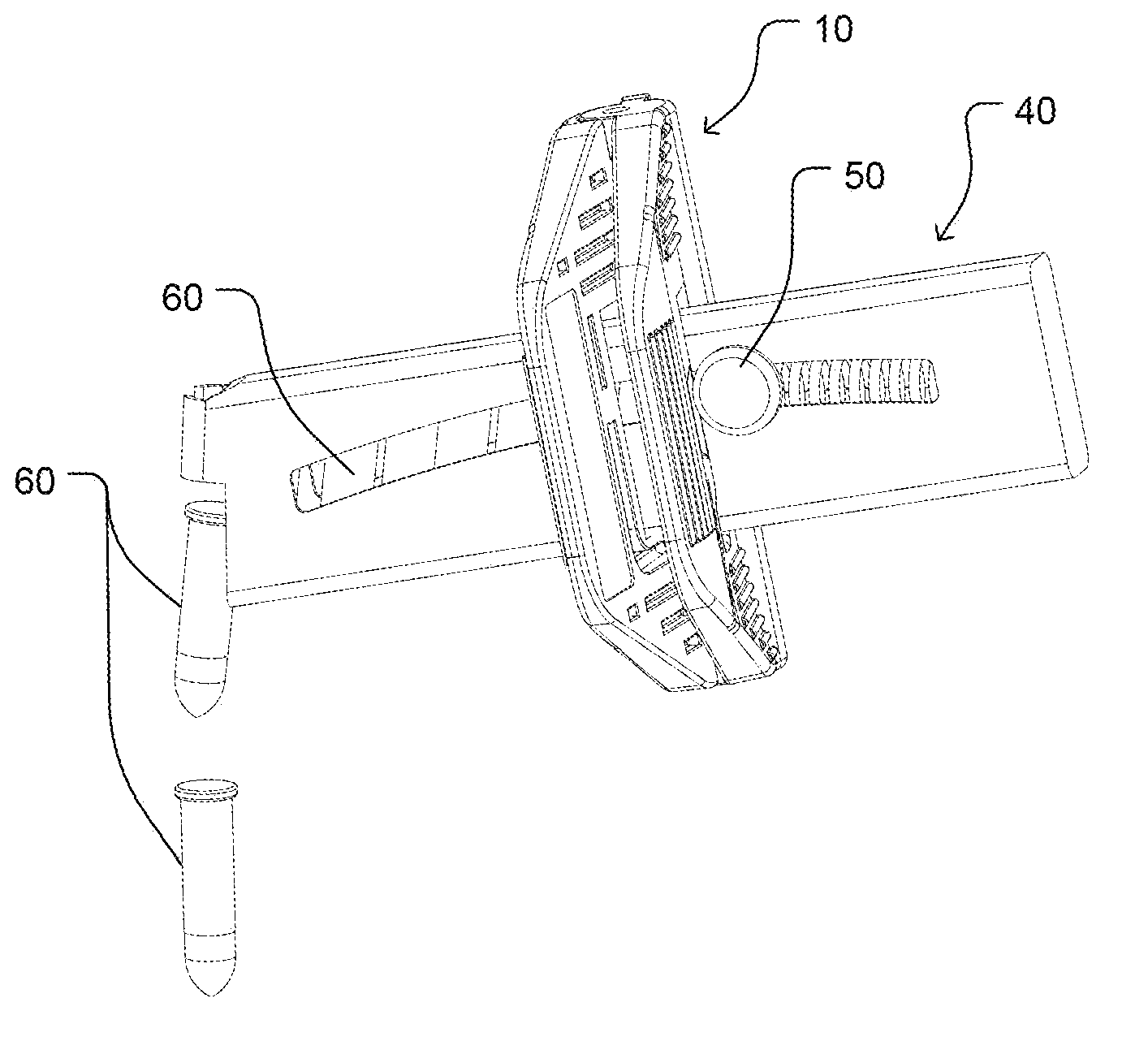 Loader for magazines with projecting side button