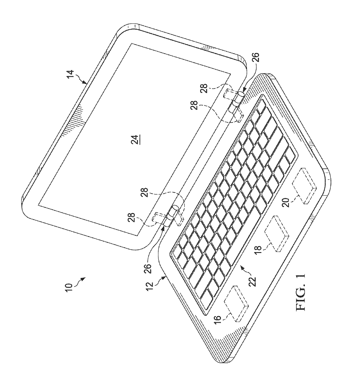 Information handling system super elastic spring hinge