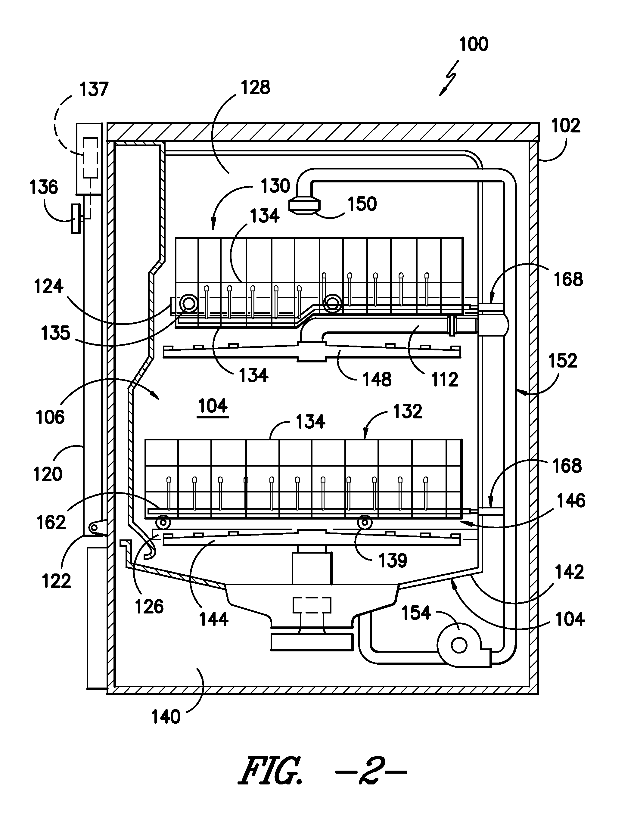 Spray tines for a dishwasher rack