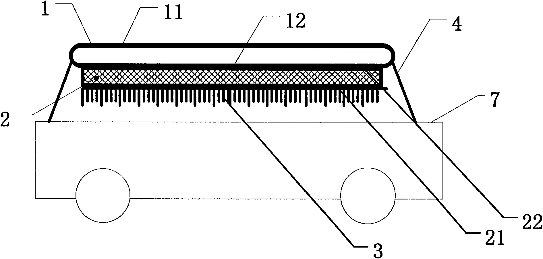 Vehicular solar energy generating set