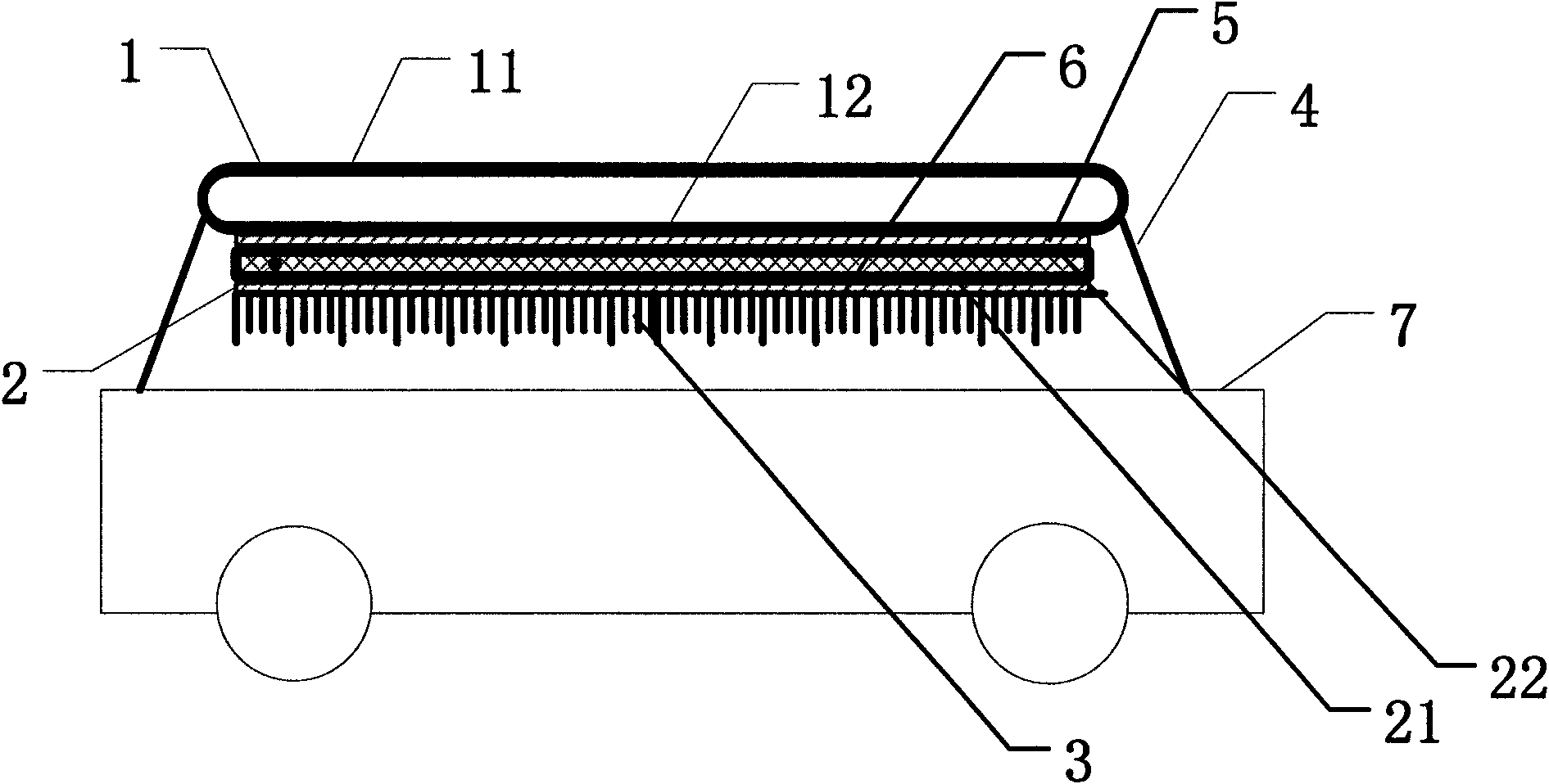 Vehicular solar energy generating set