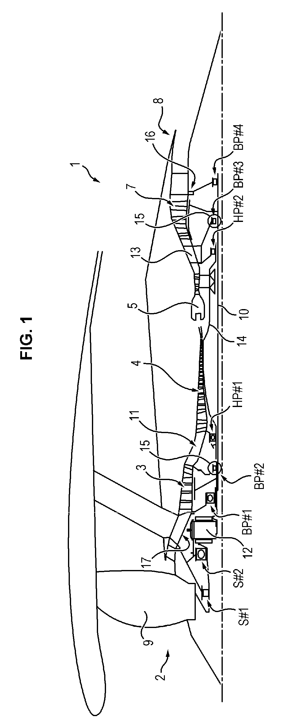 Turbofan comprising a low-supercritical-pressure shaft