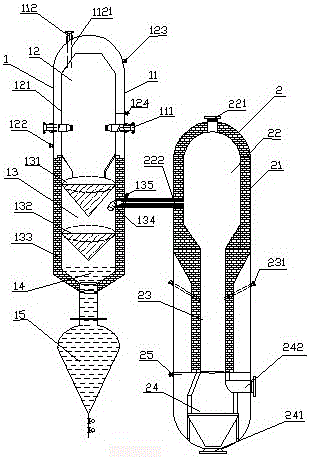 Coupled coal powder gasification pyrolysis reactor and process