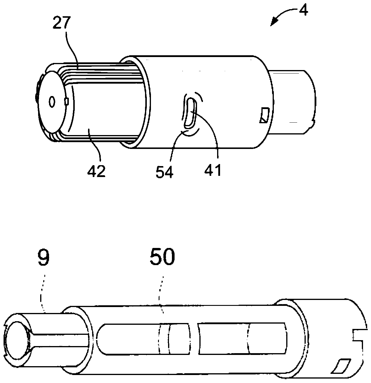 Medicated module with automatic reservoir engagement