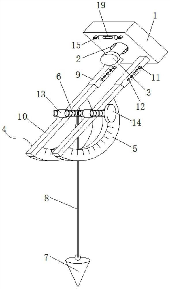 Novel cooling bed moving tooth low-speed shaft key position measuring device