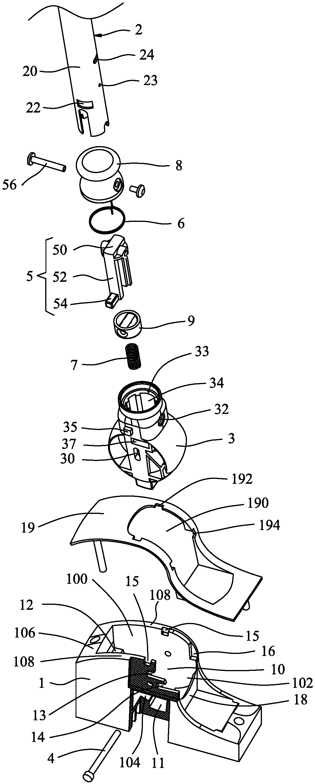 Folding mechanism and folding trolley