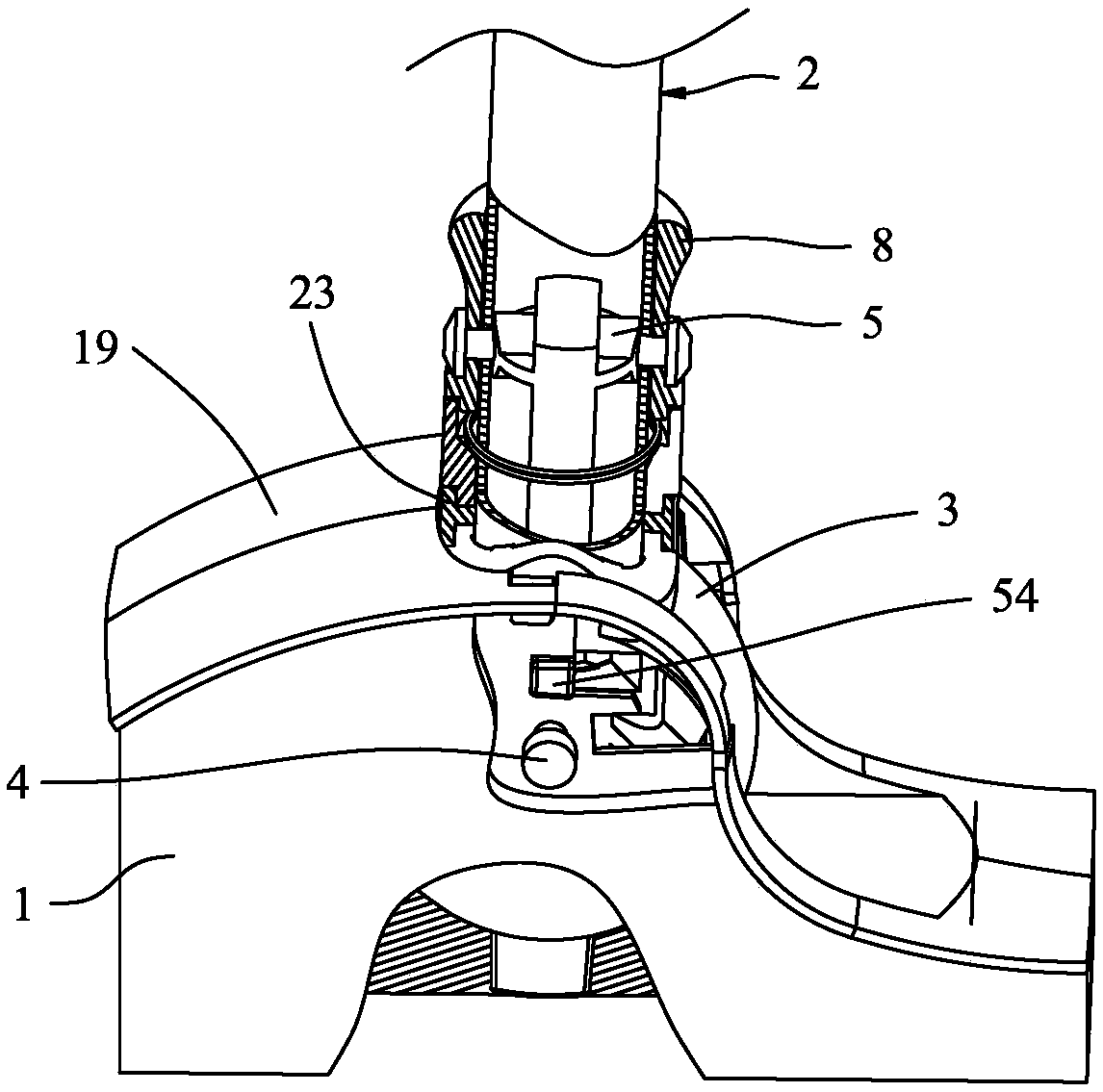 Folding mechanism and folding trolley