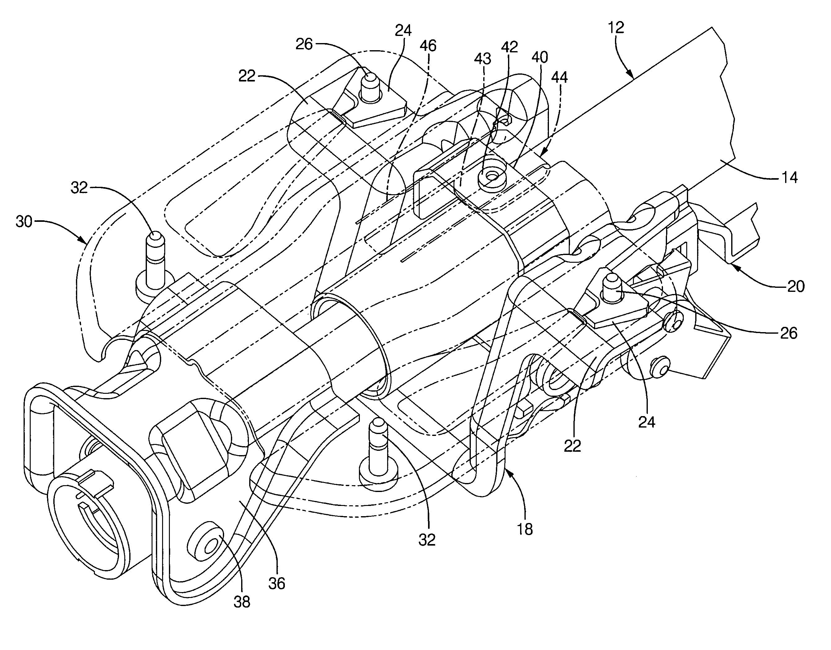 Tuneable energy absorbing mounting structure for steering column