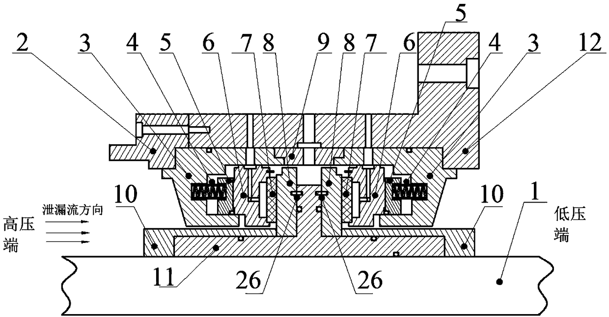 Dynamic and static pressure mixing lubricating end face sealing structure