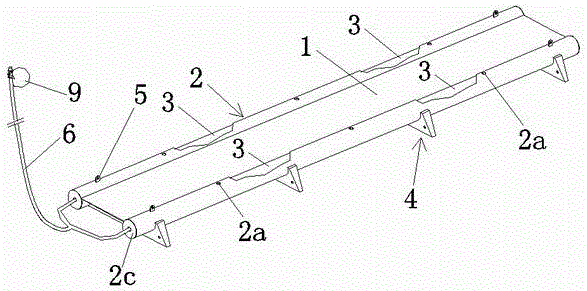 Double-cylinder and plate combined type ocean experimental platform and collecting and deploying method thereof