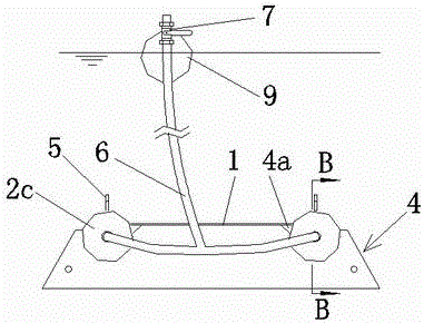 Double-cylinder and plate combined type ocean experimental platform and collecting and deploying method thereof