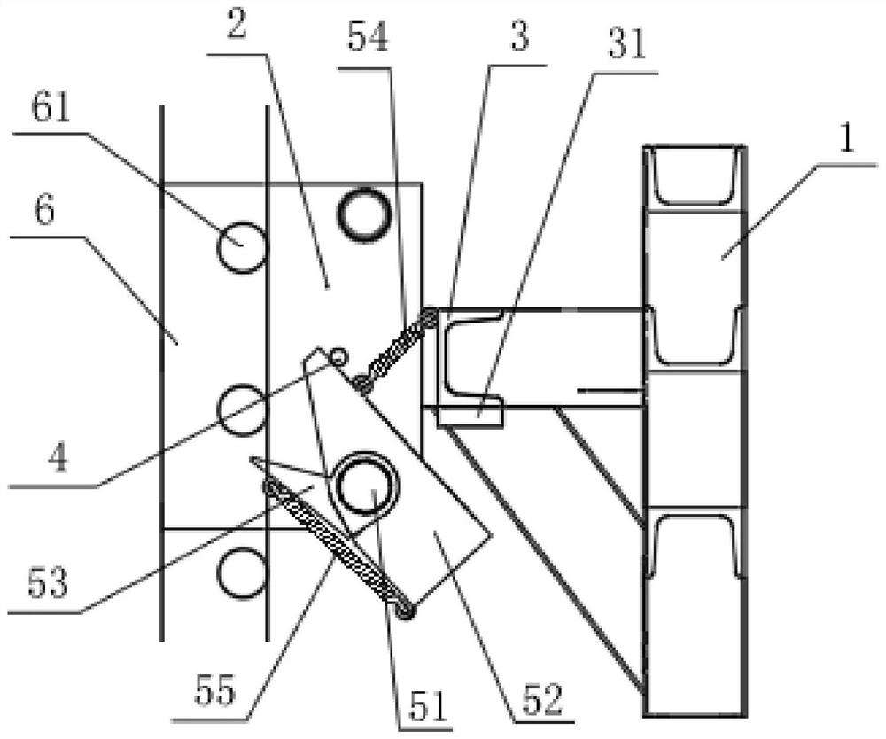 Multifunctional anti-falling device of attached type lifting scaffold