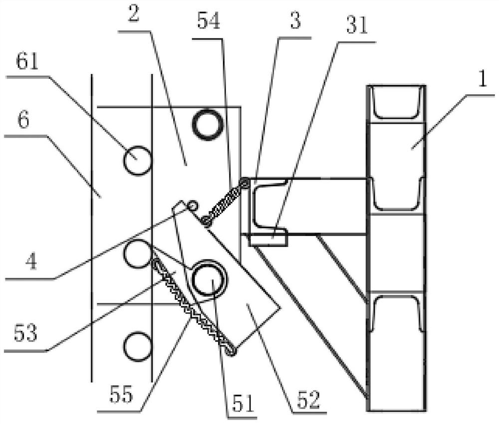 Multifunctional anti-falling device of attached type lifting scaffold