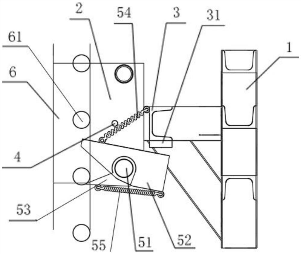 Multifunctional anti-falling device of attached type lifting scaffold