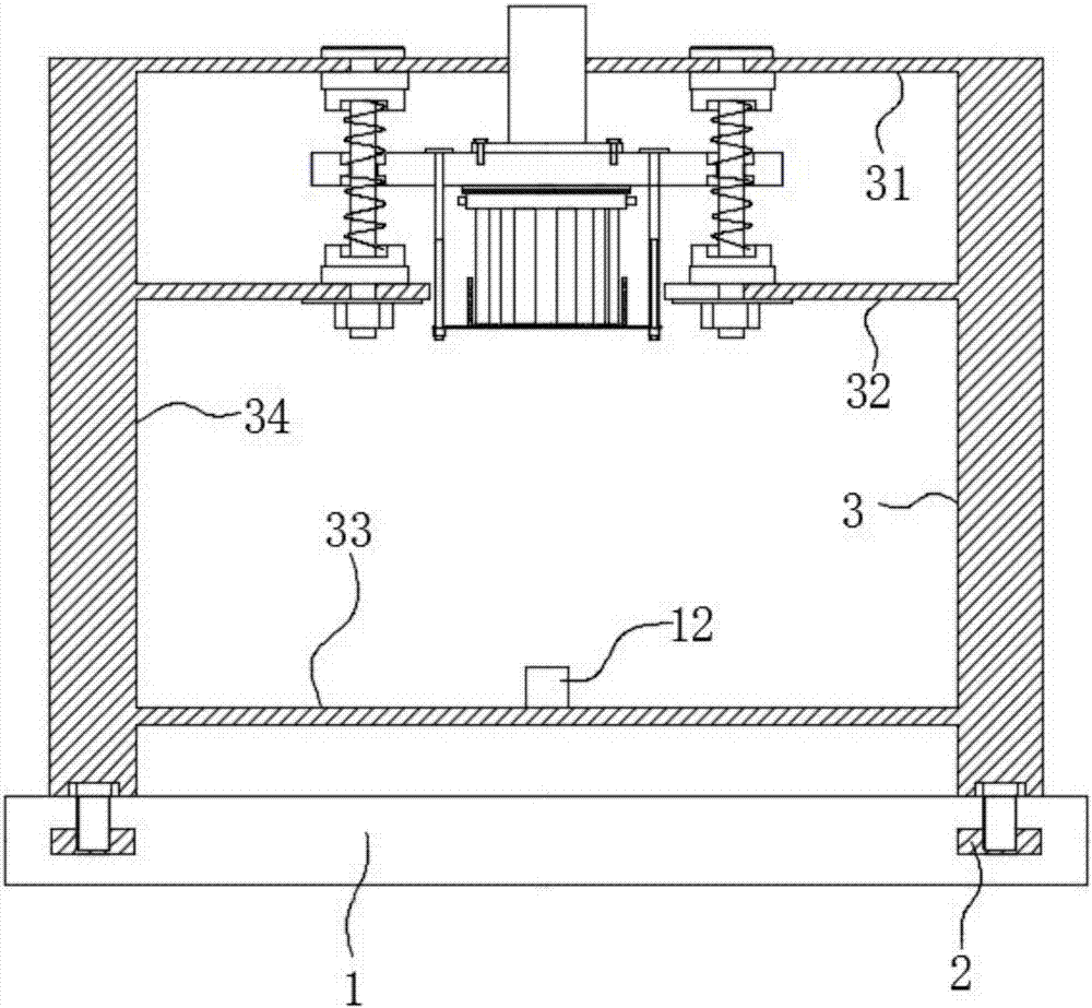 Simply supported type vibrating aging platform for beam component