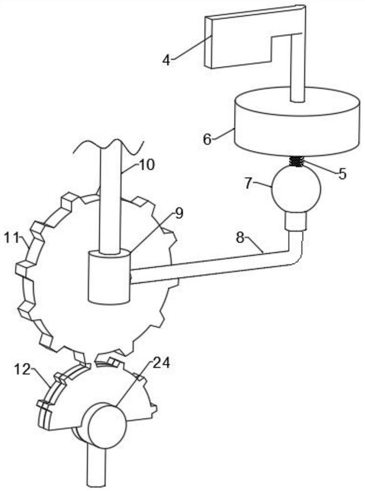 Wind vane for generator based on dry-wet separation