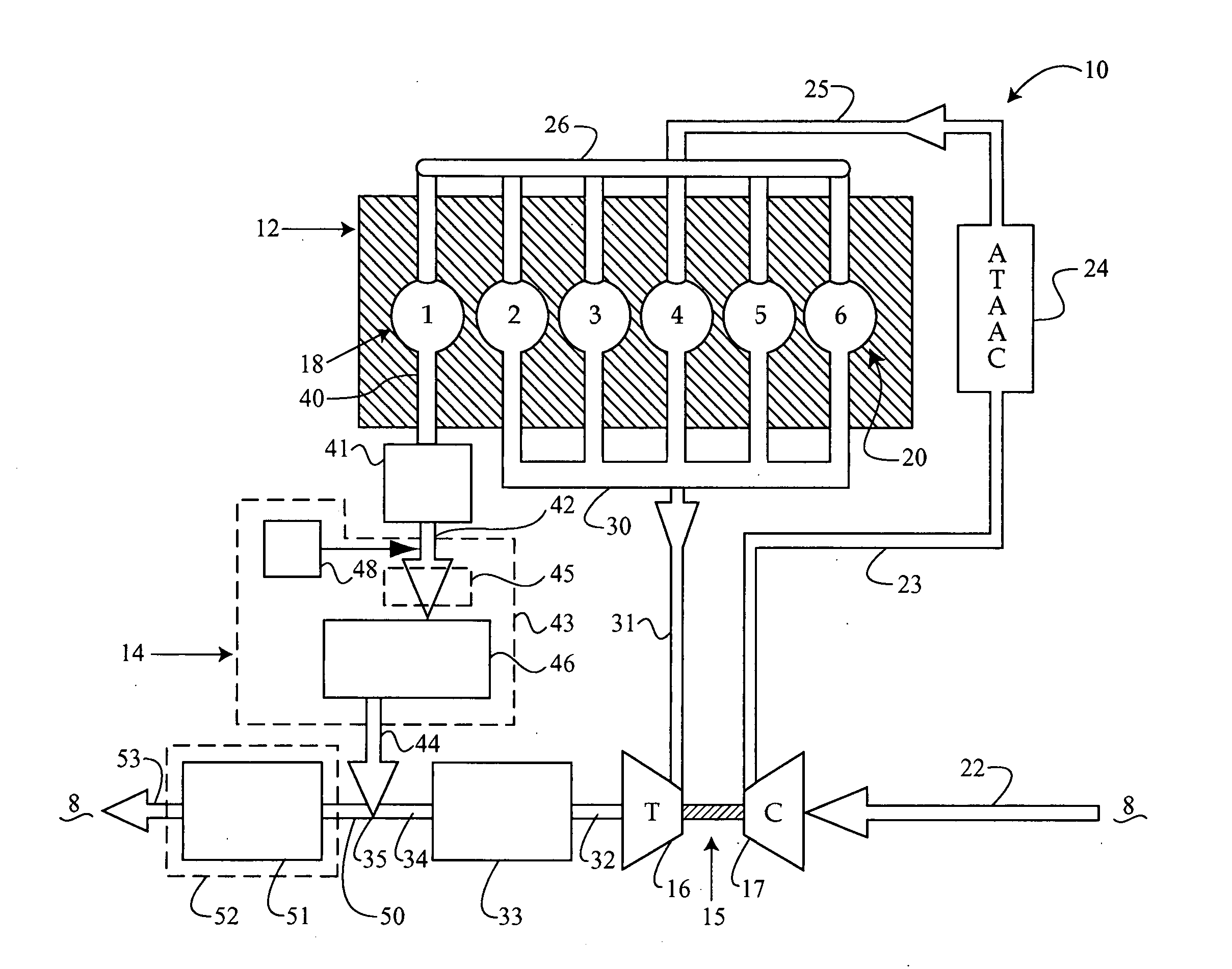 Engine system arrangement with on-board ammonia production and exhaust after treatment system