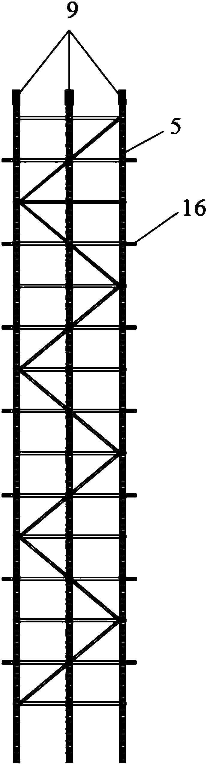 Cast-in-place pile structure passing through karst cave and construction method of cast-in-place pile structure