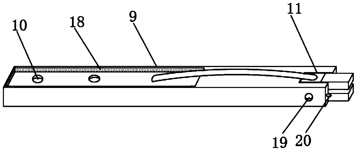 A clamping device for easy replacement of clamps for luggage production