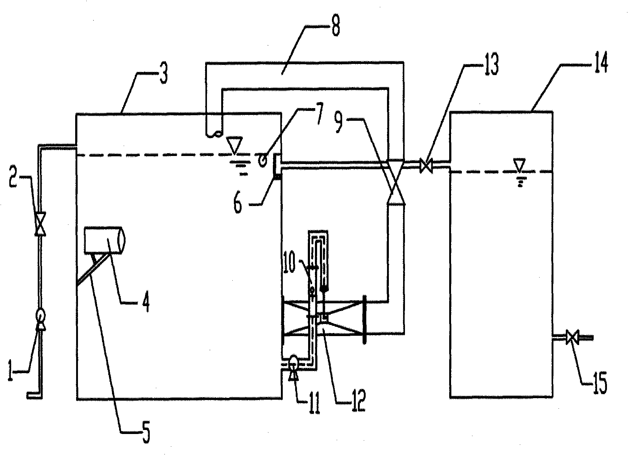 Device for treating eutrophication water blue algae