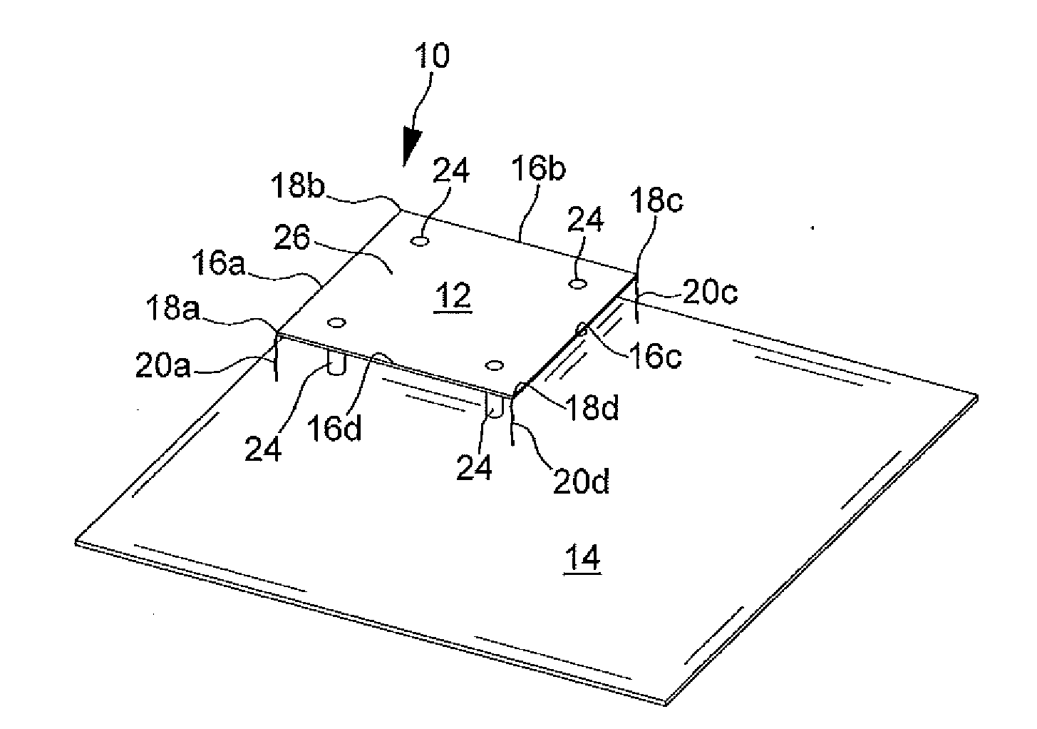 Frequency scalable low profile broadband quad-fed patch element and array