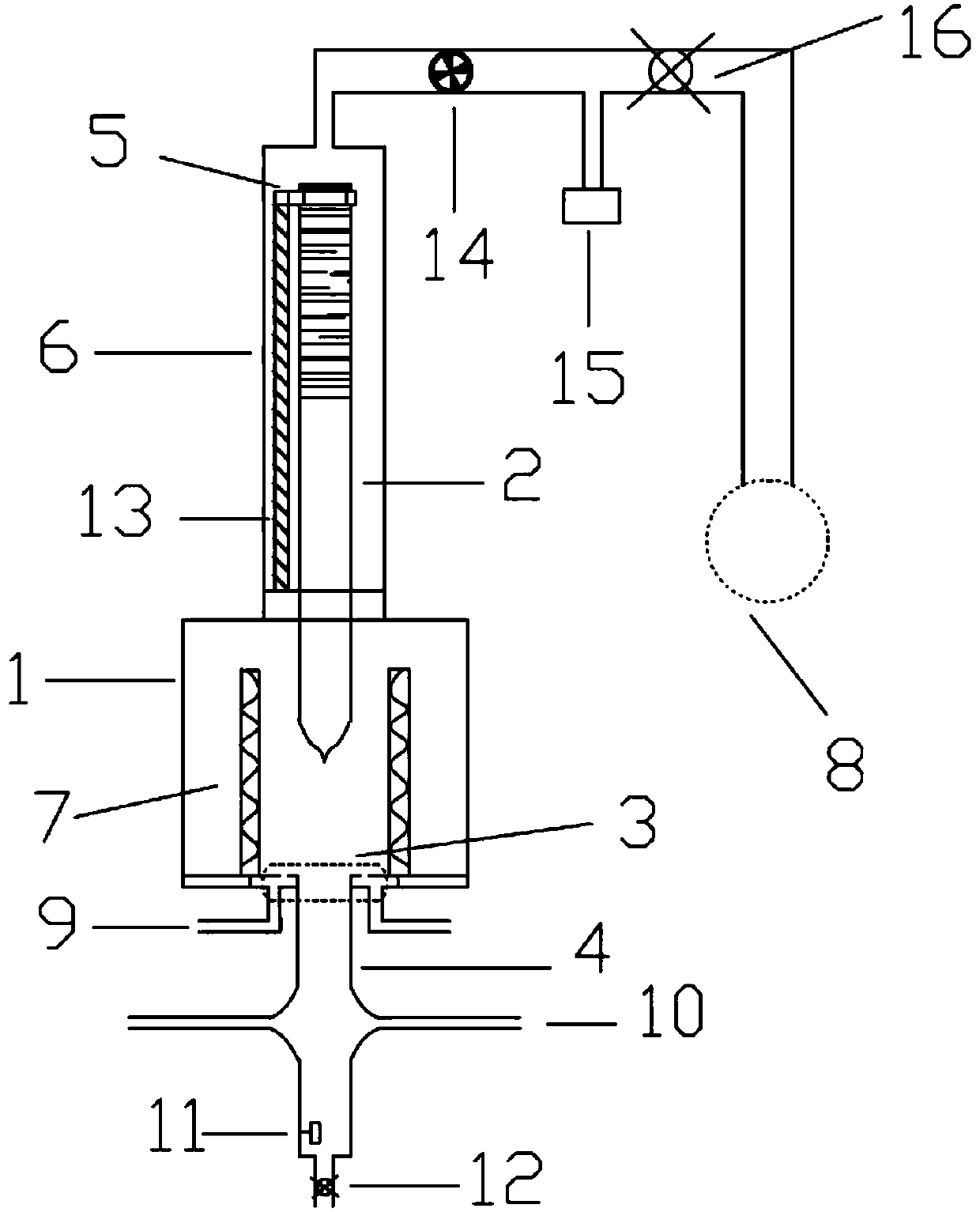 Optical fiber drawing heating furnace device using H2 and optical fiber drawing method