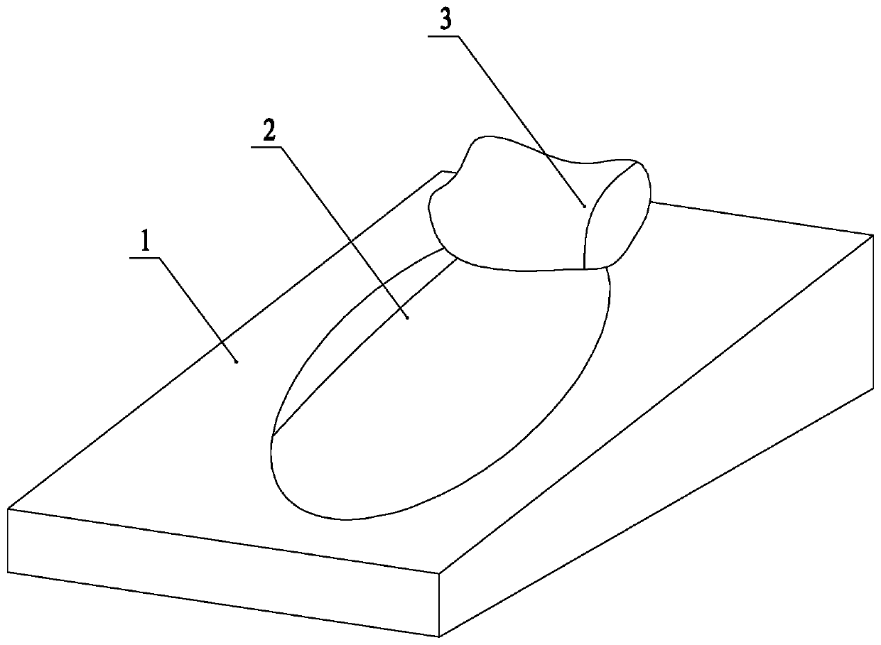 Heelpiece blood sampling pad for high-head low-foot prone-position newborns